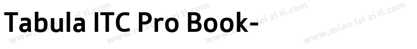 Tabula ITC Pro Book字体转换
